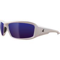 Edge Safety Eyewear TXBAP248 Brazeau Safety Glasses, Blue Mirror Lens, Anti-Scratch/Polarized, ANSI Z87+/MCEPS GL-PD 10-12/Meets/Exceeds CSA Z94.3