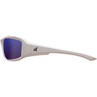 Edge Safety Eyewear TXBAP248 Brazeau Safety Glasses, Blue Mirror Lens, Anti-Scratch/Polarized, ANSI Z87+/MCEPS GL-PD 10-12/Meets/Exceeds CSA Z94.3