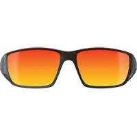 Edge Safety Eyewear SKAP119 Lunettes de s&eacute;curit&eacute; Kazbek, Lentille Rouge/Miroir, Anti-&eacute;gratignures, ANSI Z87+/MCEPS GL-PD 10-12/R&eacute;pond ou surpasse la norme CSA Z94.3