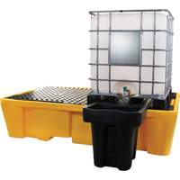 Produits de sécurité Zenith SHK129 Double palette de d&eacute;versements IBC, Capacit&eacute; de d&eacute;versement 317 gal. US, 89" x 57" x 23"