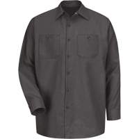 Red Kap SP14CH-LN-XXL Long Sleeve Industrical Work Shirt, Men's, 2X-Large, Charcoal