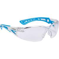 Bollé Safety PSSRUSP085 RUSH+ Safety Glasses, Clear Lens, Anti-Fog/Anti-Scratch, ANSI Z87+/Meets/Exceeds CSA Z94.3