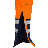 PIP Global Safety PC318M6452T-OR/4XL Bisley&reg; Extreme Cold Bib Overall, Polyester, 4X-Large, High Visibility Orange