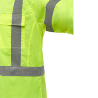 PIP Global Safety PC313M6490X-LY/XL Bisley&reg; X-Back Long Sleeve Work Shirt with X-Airflow, Poly-Cotton, X-Large, High Visibility Lime-Yellow