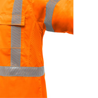 PIP Global Safety PC313M6490X-OR/5XL Bisley&reg; X-Back Long Sleeve Work Shirt with X-Airflow, Poly-Cotton, 5X-Large, High Visibility Orange