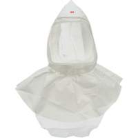 3M S-707-10 Cagoule Versaflo s&eacute;rie pour APR avec voile, Standard, Pi&egrave;ce faciale/Coiffe souple, Bavette Double