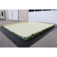 SEI Industries IBER886 Berme de d&eacute;versement Insta-Berm Easy-Riser, Capacit&eacute; 239 gal. US, 8' la x 8' lo x 6" h, Support &agrave; charni&egrave;re