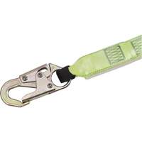 Peakworks V8104926 SA-64022-6 Shock Absorbing Lanyard, 6', Form Hook Center, Snap Hook Leg Ends, Polyester