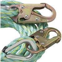 Peakworks V84015100 VL-1122-100 Cordage de s&eacute;curit&eacute; vertical avec crochet mousqueton d'ancrage, Copolym&egrave;re