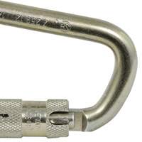 Peakworks V860120 CP-03015-1 Mousqueton zingu&eacute; avec ouverte de portique de 1", Acier