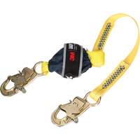 3M DBI Sala Protection Contre Les Chutes 1246568C Longe avec amortisseur de choc en sangle, 3', Point d'ancrage &agrave; Crochet mousqueton, Crochet mousqueton aux jambes, Polyester