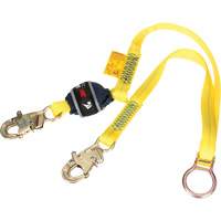 3M DBI Sala Fall Protection 1246584C Tie-Back Web Shock-Absorbing Lanyard, 6', Snap Hook Center, Snap Hook Leg Ends, Polyester