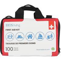 BIOS FA203 100-Piece Home & Travel First Aid Kit, Nylon Bag