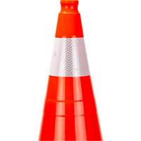 Zenith Safety Products SHL476 Premium Traffic Cone, 28", Orange, 4" Reflective Collar(s)