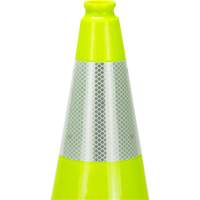 Zenith Safety Products SHL479 Premium Traffic Cone, 18", Lime Green, 6" Reflective Collar(s)
