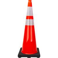Zenith Safety Products SHL481 Premium Traffic Cone, 36", Orange, 4" & 6" Reflective Collar(s)