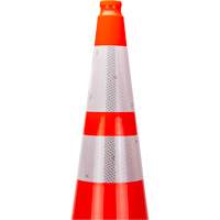 Zenith Safety Products SHL481 Premium Traffic Cone, 36", Orange, 4" & 6" Reflective Collar(s)