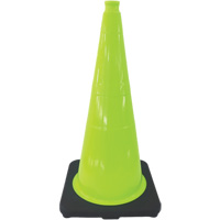 Zenith Safety Products SHL483 Premium Traffic Cone, 18", Lime Green