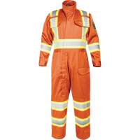 Barry & Boulerice 11-6608-MHORL Fire-Resistant Coverall with High-Visibility Bands, Size Large, Orange