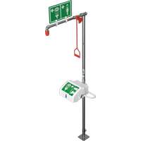 Hughes 18G45G Douche combin&eacute;e avec cuvette ferm&eacute;e en ABS et entr&eacute;e inf&eacute;rieure, Socle