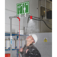 Hughes 18GS45GT Douche combin&eacute;e avec cuvette ferm&eacute;e en ABS et entr&eacute;e sup&eacute;rieure, Socle