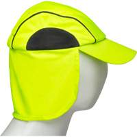 Produits de sécurité Zenith SHL863 Chapeaux de refroidissement avec voiles pour le cou, Lime haute visibilit&eacute;
