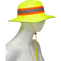 Produits de sécurité Zenith SHL864 Chapeau de p&ecirc;cheur &agrave; refroidissement par &eacute;vaporation, Lime haute visibilit&eacute;