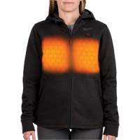 Milwaukee F200B-21S M12 Heated Hoodie with Battery, Women's, Small, Black, Poly-Cotton