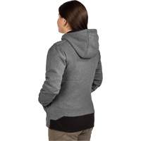 Milwaukee F200G-21XL M12 Heated Hoodie with Battery, Women's, X-Large, Grey, Poly-Cotton