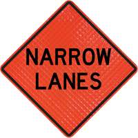 CCI Canada 07-800-3501-L-C Quadra Flex Roll-Up Sign with Traffic Control Person Ahead Symbol