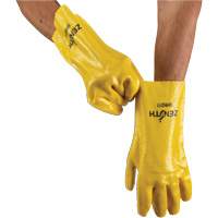 Produits de sécurité Zenith SHN211 Gants &agrave; fini rugueux et r&eacute;sistants aux produits chimiques, Taille 9, 12" lo, PVC, Doublure en Interlock, 47-mil