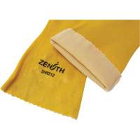Produits de sécurité Zenith SHN212 Gants &agrave; fini rugueux et r&eacute;sistants aux produits chimiques, Taille 9, 14" lo, PVC, Doublure en Interlock, 47-mil