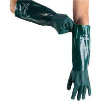 Produits de sécurité Zenith SHN216 Gants verts &agrave; double enduit, 18" lo, PVC, Doublure en Jersey de coton, 70 mils