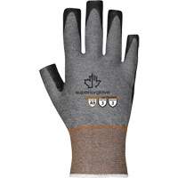 Superior Glove Works Ltd. S21TXUFNOF-9 Ultra-Thin Open-Finger Gloves, Size 9, 21 Gauge, Nitrile Coated, TenActiv Shell, ASTM ANSI Level A9