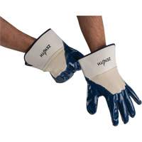 Zenith Safety Products SHN710 Heavyweight Safety Cuff Gloves, 11/2X-Large, Nitrile Coating, Cotton Shell