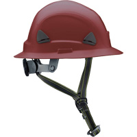 PIP Global Safety CSH12012 Fibre Metal Climbing Style Helmet with Full Brim, Meets CSA Type 2, Ratchet Suspension, Non-Vented