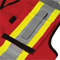 Pioneer V1012010-4XL 6678 High-Visibility Antimicrobial Mesh-Back Surveyor Vest, Red, 4X-Large, Polyester