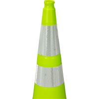 Zenith Safety Products SHN913 Premium Traffic Cone, 36", Lime Green, 4" & 6" Reflective Collar(s)