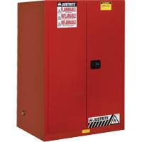 Justrite 899001 Armoire pour produits inflammables Sure-Grip EX, 90 gal., 2 Porte(s), 43" La x 65" h x 34" p