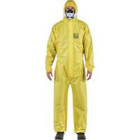 Ansell YY23-B-92-111-02 AlphaTec&reg; 2300 STANDARD Bound Model 147 Coveralls, Small, Yellow, Polyethylene Laminate/Polypropylene