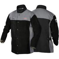 Lincoln Electric K4933-L XVI Series Heavy-Duty FR Welding Jacket, Leather, Large, Black