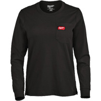 Milwaukee F551B-2X GRIDIRON Long Sleeve Pocket T-Shirt, Women's, 2X-Large, Black