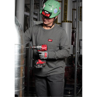 Milwaukee F551G-2X GRIDIRON Long Sleeve Pocket T-Shirt, Women's, 2X-Large, Grey