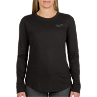 Milwaukee F552B-2X T-shirt hybride &agrave; manches longues FREEFLEX, Femmes, 2T-Grand, Noir