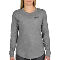 Milwaukee F552G-2X T-shirt hybride &agrave; manches longues FREEFLEX, Femmes, 2T-Grand, Gris