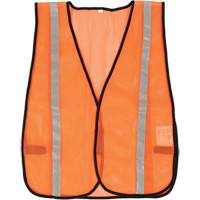 Viking 6101O Compact Mesh Safety Vest, High Visibility Orange, Polyester