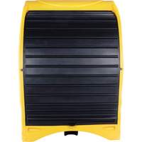 Zenith Safety Products SHO253 4-Drum Hard Cover Spill Pallet, 68.11" L x 61.61" W x 83.07" H, 1433 lbs. Load Capacity