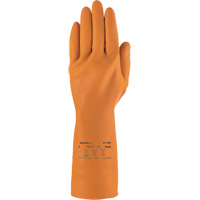 Ansell 87208090 Gants robustes r&eacute;sistants aux produits chimiques AlphaTec 87-208, Taille 9, 12,8" lo, Latex de caoutchouc, Doublure en Coton/Ouat&eacute;e, 29,5 mils