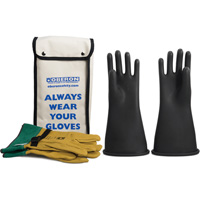 Oberon GLVKT-BRC2-1409 Ensemble de gants en caoutchouc pour l'&eacute;lectricit&eacute; de classe 2, 9, 14" lo, 37 cal/cm², NFPA 70E