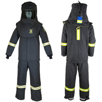 Oberon TCG4B-ESL-XL+HVSL TCG Deluxe XL Arc Flash Suit Kit, 40 cal/cm²